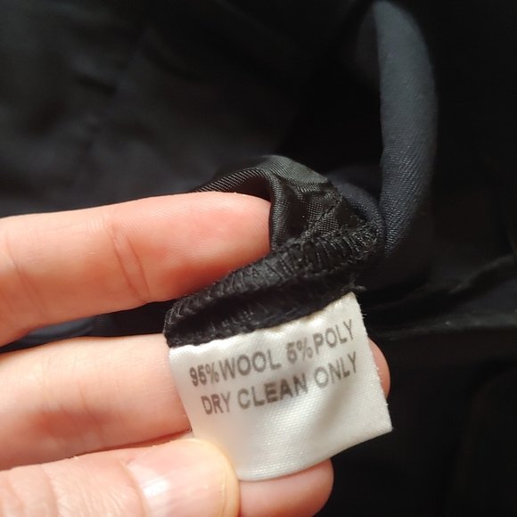 Alpha60 Black Wool Trouser Pants Size Small - Picture 5 of 5